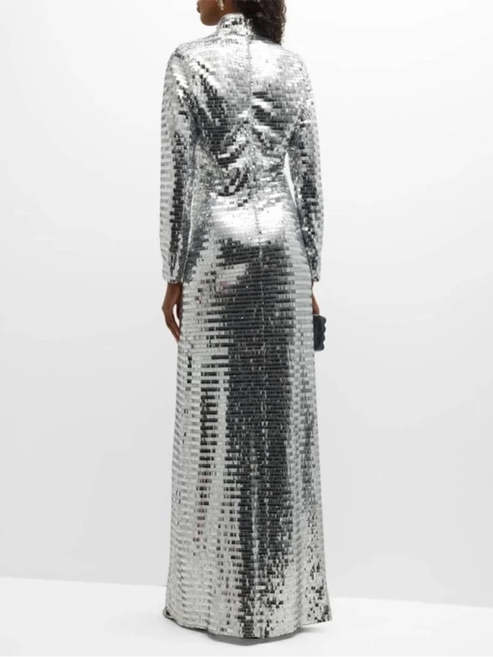 Simon Miller Silver Sequin Maxi Dress - Picture 5 of 7